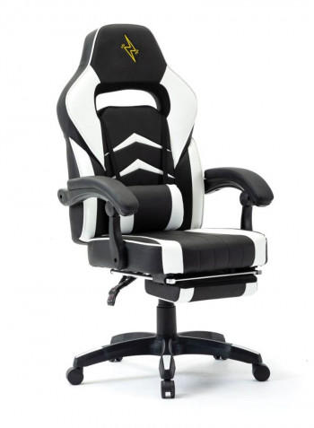 Racing Style Adjustable Gaming Chair White/Black 81x65x34.5cm