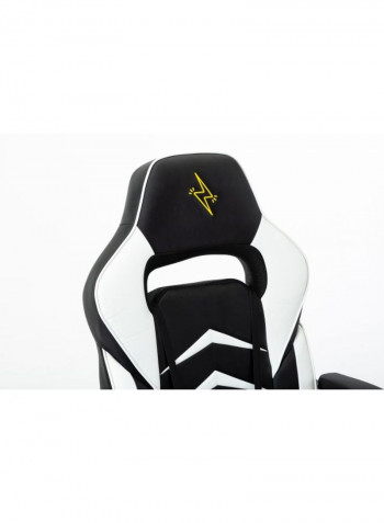 Racing Style Adjustable Gaming Chair White/Black 81x65x34.5cm