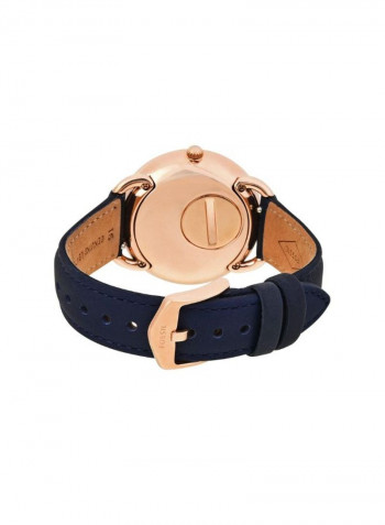 Women's Leather Analog Wrist Watch ES4260