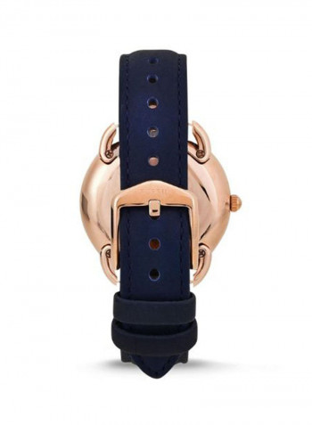 Women's Leather Analog Wrist Watch ES4260