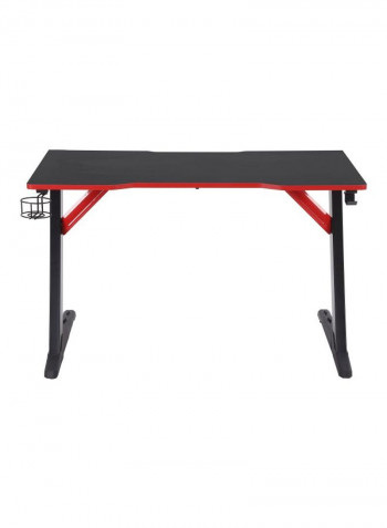 Z-Shaped Gaming Computer Table Black/Red 120x60x73cm