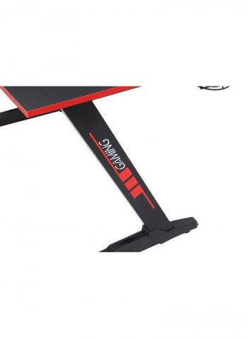 Z-Shaped Gaming Computer Table Black/Red 120x60x73cm