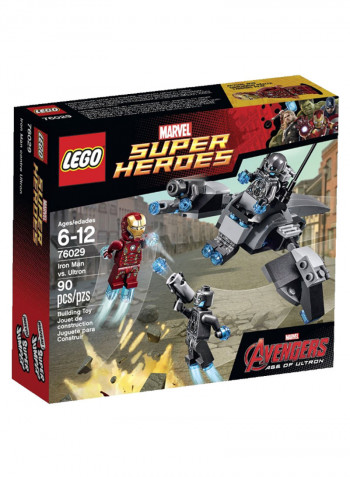 90-Piece Marvel Super Heroes Iron Man Vs Ultron Building Set 76029