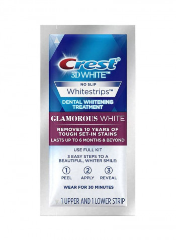 Pack Of 2 3D Whitestrips Glamorous Strips White