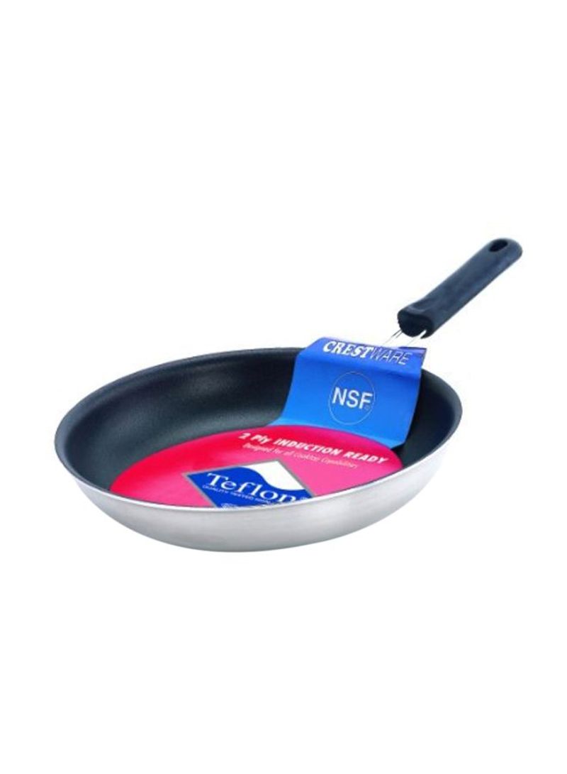 Coated Frying Pan Black/Silver 12inch
