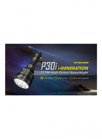 P30i 2000 Lumen Long Throw Rechargeable Flashlight White