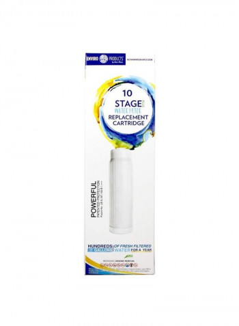 Water Filter Replacement Cartridge White 3 x 3 x 9.5inch