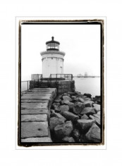 Bug Light Portland Poster Black/White 65x100x3.5centimeter