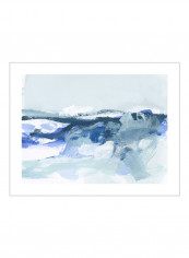 Coastal II Poster Blue/White 90x80x3.5centimeter