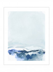 Coastal III Poster Blue/White 80x90x3.5centimeter
