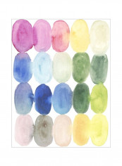 Color Melt II Wall Poster Blue/Green/Yellow 80x3.5x90centimeter