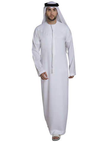 ثوب عربي كندورة أبيض