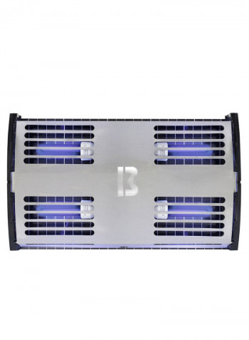 Electric Fly Insect Trap UV Lamp Bug Zapper Black/Silver/Purple 510x300x90millimeter