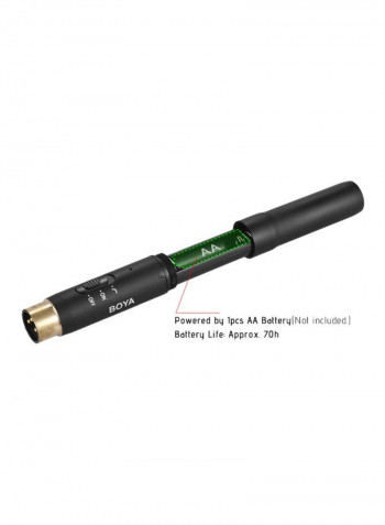 Professional Lapel Condenser Microphone BY-M11C Black