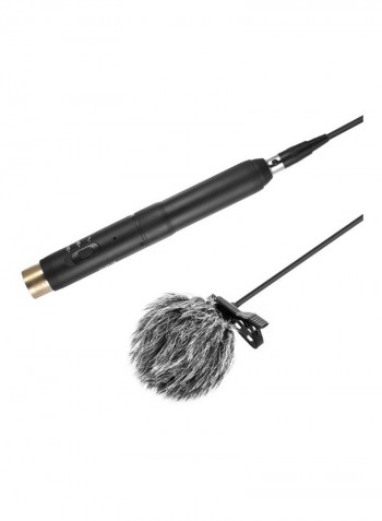 Professional Lapel Condenser Microphone BY-M11C Black