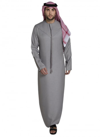 ثوب عربي كندورة رمادي