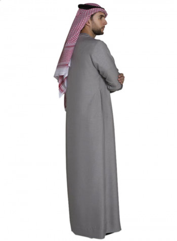 ثوب عربي كندورة رمادي