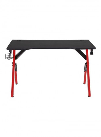 Gaming Computer Desk With LED Lights Red/Black 120x60x73cm