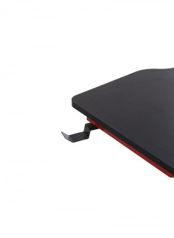 Gaming Computer Desk With LED Lights Red/Black 120x60x73cm