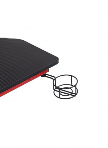 Gaming Computer Desk With LED Lights Red/Black 120x60x73cm
