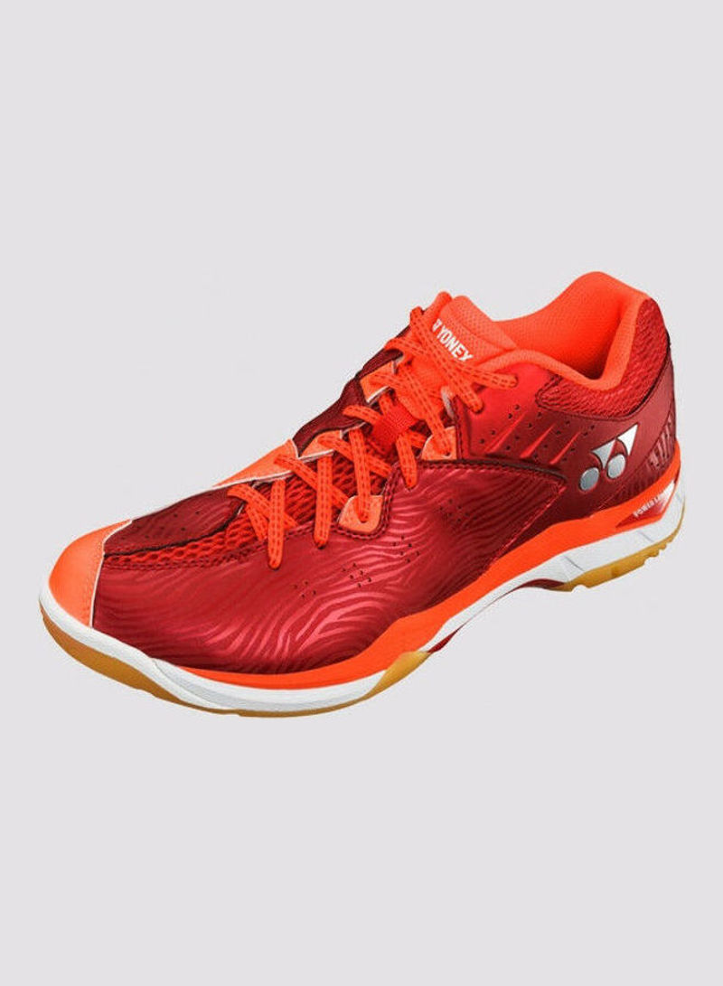 Lightweight Lace-Up Badminton Shoes Orange/Red