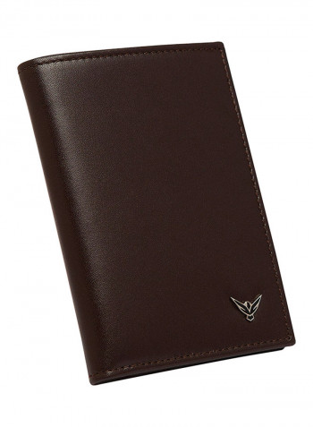 T-Moro Luxury Bi-Fold Wallet بني