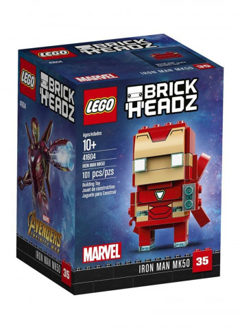 101-Piece LEGO Brick Headz Iron Man Building Kit 3.58x3.07x4.8inch