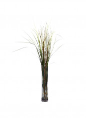 Artificial Bamboo Plant With Cylinder Vase Green/Clear 26x20x47inch reviews Artificial Bamboo Plant With Cylinder Vase Green/Clear 26x20x47inch