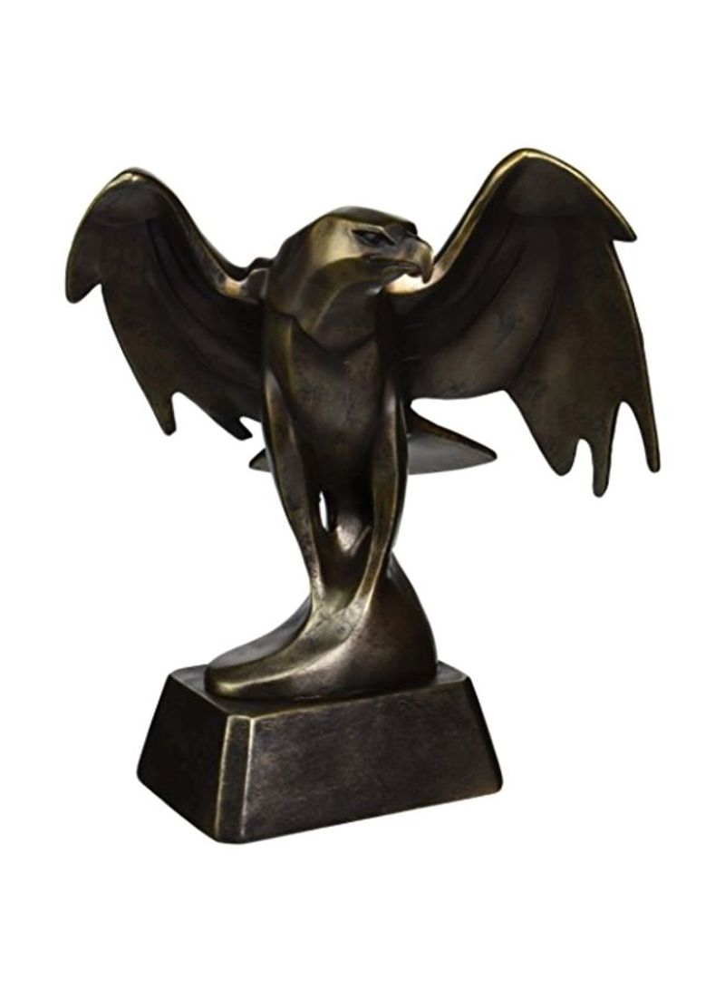 American Bald Eagle Art Deco Statue Brown 14x11x13inch