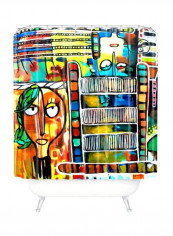 Musical Chairs Shower Curtain Multicolour 72x69x72inch