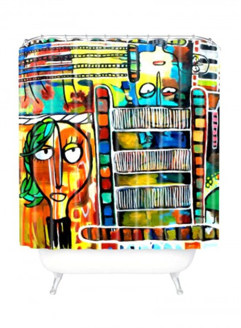 Musical Chairs Shower Curtain Multicolour 72x69x72inch