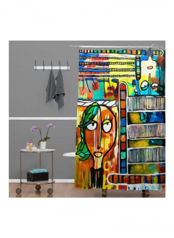 Musical Chairs Shower Curtain Multicolour 72x69x72inch