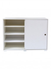 Mix Match 2-Sliding Door Sideboard White 33x85x39centimeter