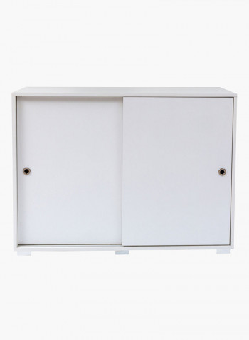 Mix Match 2-Sliding Door Sideboard White 33x85x39centimeter