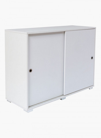Mix Match 2-Sliding Door Sideboard White 33x85x39centimeter