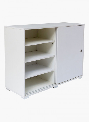 Mix Match 2-Sliding Door Sideboard White 33x85x39centimeter