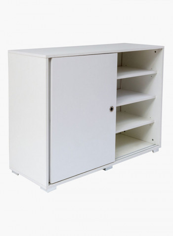 Mix Match 2-Sliding Door Sideboard White 33x85x39centimeter