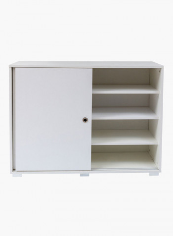 Mix Match 2-Sliding Door Sideboard White 33x85x39centimeter