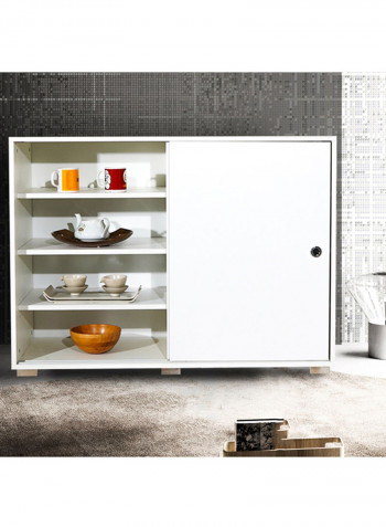 Mix Match 2-Sliding Door Sideboard White 33x85x39centimeter