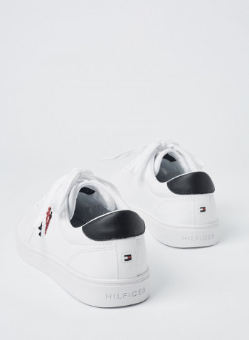 Monogram Leather Sneakers White