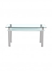 Memphis 6-Seater Dining Table Silver
