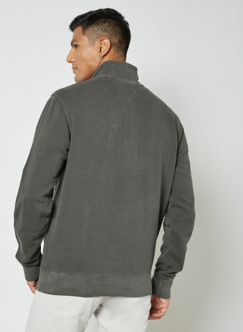 Organic Cotton Logo Sweatshirt Grey