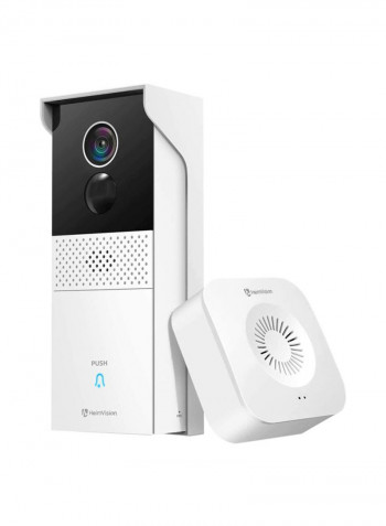 HMB1 Video Doorbell Camera Wireless, 1080P WiFi Smart Doorbell With Chime For Home Security, PIR Motion Detection, Two-Way Talk, Night Vision, Waterproof, App Remote Control, Cloud Service