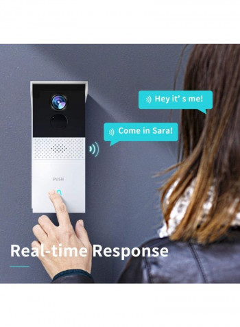 HMB1 Video Doorbell Camera Wireless, 1080P WiFi Smart Doorbell With Chime For Home Security, PIR Motion Detection, Two-Way Talk, Night Vision, Waterproof, App Remote Control, Cloud Service