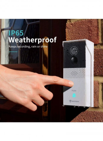 HMB1 Video Doorbell Camera Wireless, 1080P WiFi Smart Doorbell With Chime For Home Security, PIR Motion Detection, Two-Way Talk, Night Vision, Waterproof, App Remote Control, Cloud Service