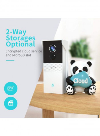 HMB1 Video Doorbell Camera Wireless, 1080P WiFi Smart Doorbell With Chime For Home Security, PIR Motion Detection, Two-Way Talk, Night Vision, Waterproof, App Remote Control, Cloud Service