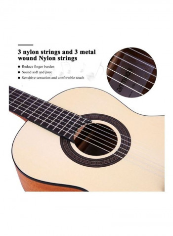 Acoustic Classical Guitar With Accessories