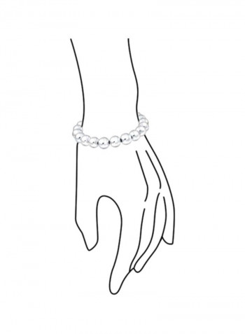 925 Sterling Silver Bead Ball Bracelet