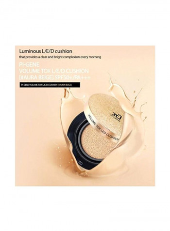 Volume Tox LED Face Cushion SPF 50+  PA+++ Aura Beige