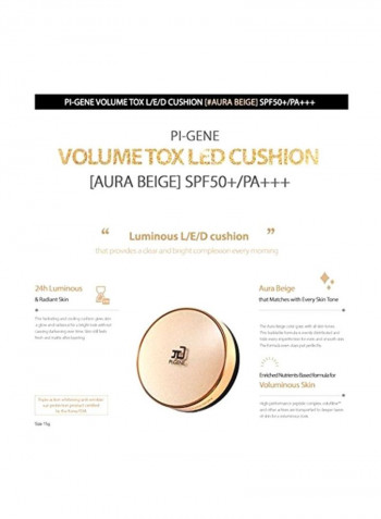 Volume Tox LED Face Cushion SPF 50+  PA+++ Aura Beige